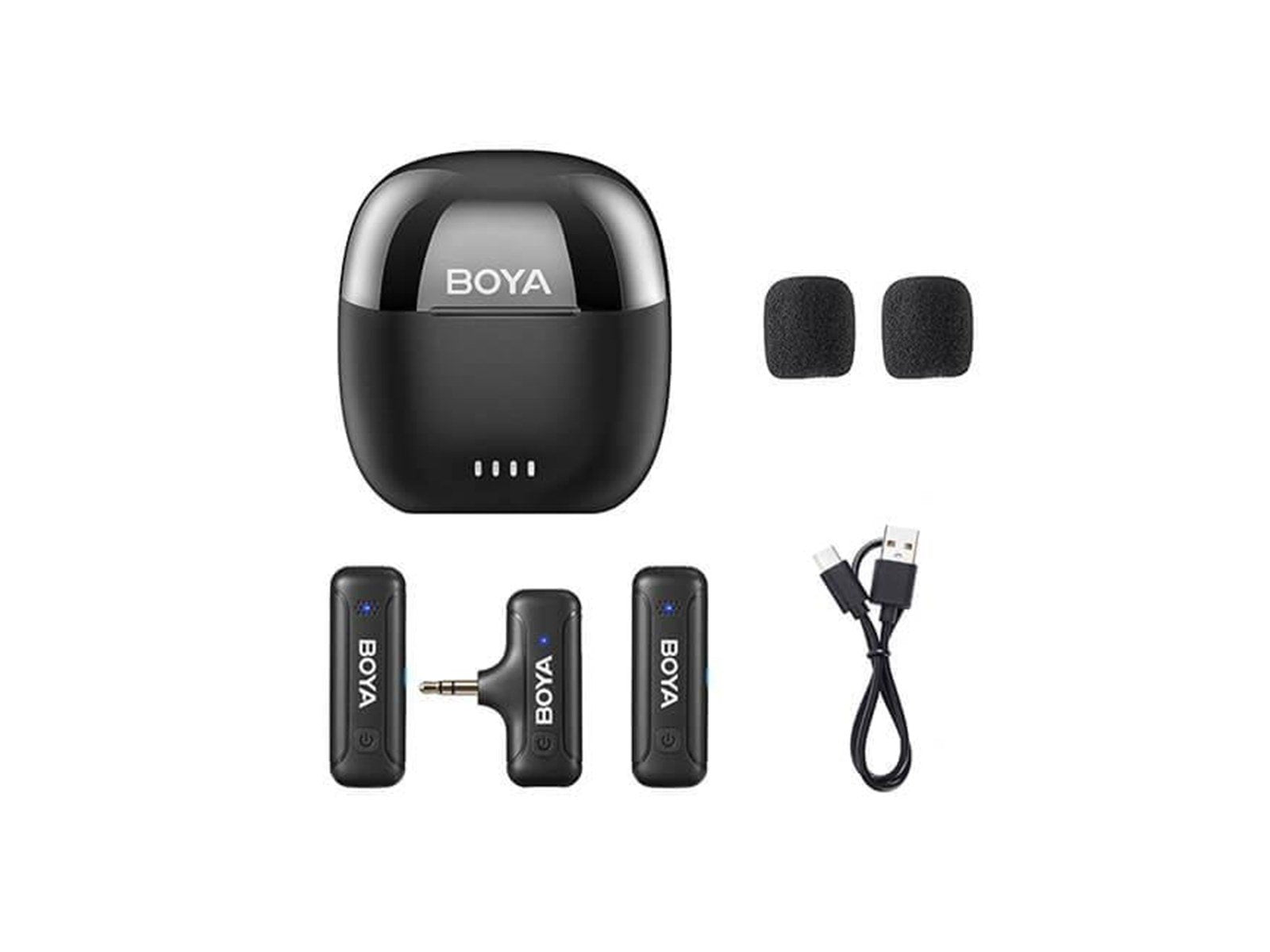 BOYA Wireless 2.4GHz Microphone x2 BY-WM3T-M2 3.5mm TRS BOYA Wireless 2.4GHz Microphone x2 BY-WM3T-M2 3.5mm TRS